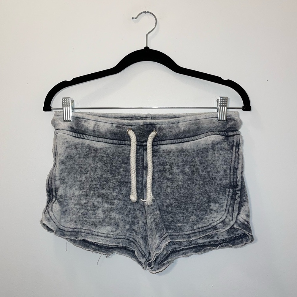 Ocean Drive Heathered Gray Boxer Pajama Shorts Sleep Drawstring Ladies Medium